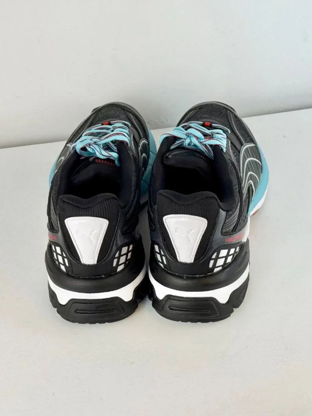 Men's 10.5 - Puma Luxe Sport Velophasis Shoes Black  - 390537-01